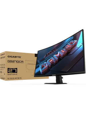 ������� 27" Gigabyte GS27QCA EU Black (VA, 2560x1440, 2xHDMI 2.0, 1xDP1.4, 250��/�2, 5000:1, 16.7M, 1��, 178/178, 2560 x 1440, 180��)