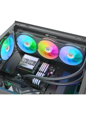������� �������� ���������� Thermaltake TH360 V3 Ultra ARGB Soc-AM5/AM4/1200/1700/1851 ������ 4-pin 25.8dB Al+Cu LCD Ret (CL-W474-PL12SW-A)