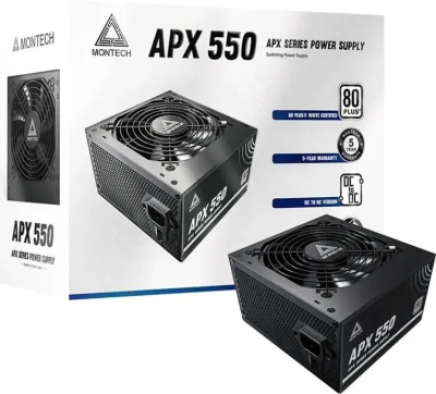 ���� ������� Montech APX 550W, ATX 2.43, APFC, 80 PLUS Standard, DC-DC, 120mm fan, non-modular (XWYA11-550W)