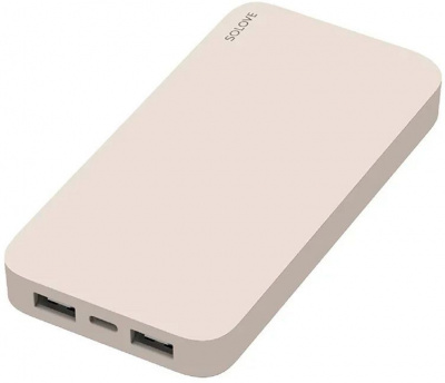   Power Bank Xiaomi (Mi) SOLOVE 20000mAh 18W Quick Charge 3.0. Dual USB  2xUSB ,   (003M Beige RUS) ( !!),  