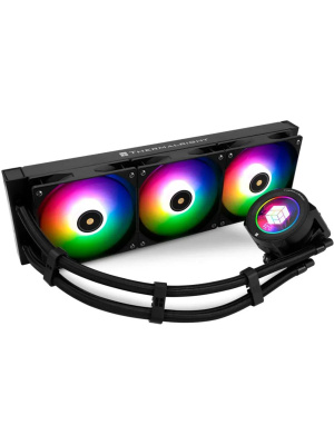 ��� Thermalright Core Vision 360 (360mm, LED, Black, ARGB/ Fans: 3x120mm, 72.37CFM, 27.7dBA, 2000RPM/ Pump height 66mm, Rad thickness 27mm/ S: 1700, 1200, 1851, 115X, 2011, 2066, AM5, AM4)