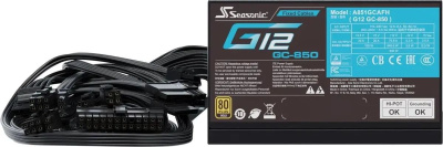 ���� ������� Seasonic G12 GC-850, 850��, 80+ gold, 120��, ������, retail (G12 GC-850 SSP-850RT2)