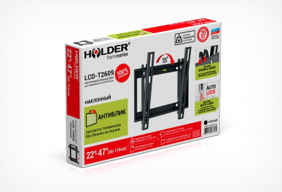 ��������� HOLDER LCD-T2609-B ��� LCD ���������� 22"-47", ������