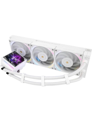 ��� Thermalright Hyper Vision 360 (360mm, LED, White, ARGB/ Fans: 3x120mm, 69CFM, 27dBA, 2150RPM/ Pump height 68mm, 6400RPM, Rad thickness 27mm/ S: 1700, 1200, 1851, 115X, 2011, 2066, AM5, AM4)