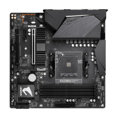   Gigabyte B550M AORUS PRO Soc-AM4 AMD B550 4xDDR4 mATX AC`97 8ch(7.1) GbLAN RAID+HDMI+DP