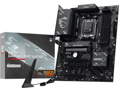 ����������� ����� MSI B850 GAMING PRO WIFI6E, Socket AM5, AMD B850, ATX, Ret