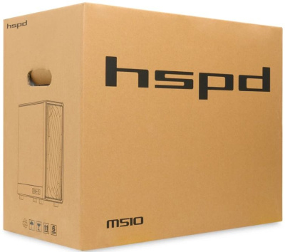 ������ �� ��� ����� ������� HSPD M510, Mesh Mid Tower, Black, M510-TGBK-ARGB