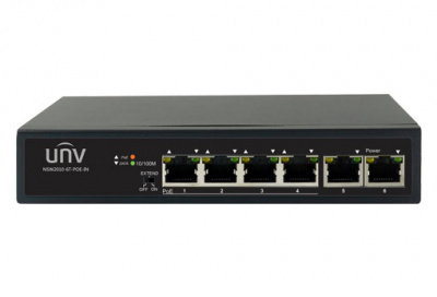  Uniview  NSW2010-6T-POE-IN 6  100Mbps network ports (RJ45), including 4  PoE ports 