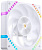 ����� ��� �������/ Case Cooler JONSBO HF2-120WR Reverse (120x120x25mm, 4-pin PWM, ARGB, 63.3CFM, 29.5dBA, 2200RPM, White)