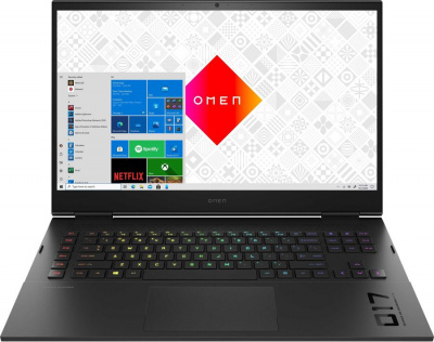  HP Omen 17-ck0070ur (640J0EA) Core i7 11800H 16Gb SSD1Tb NVIDIA GeForce RTX3080 16Gb 17.3" IPS QHD (2560x1440) Windows 11 black WiFi BT Cam