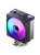 ����� JONSBO CR-1000 V3 PRO Color LGA1851/1700/1200/115X/AM5/AM4 (TDP 230W, PWM, 120mm Dynamic Multi-Color LED Fan, 6 �������� ������, ������, 4-pin) Retail