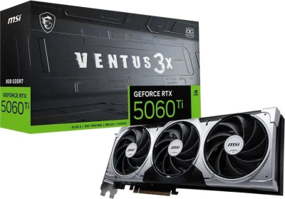 ���������� MSI NVIDIA GeForce RTX 5060 Ti 8G Ventus 3X OC GDDR7, Ret