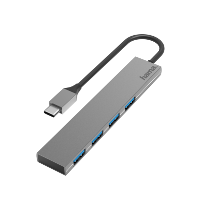 USB-C Hub Hama Slim 4 .  (00200101)