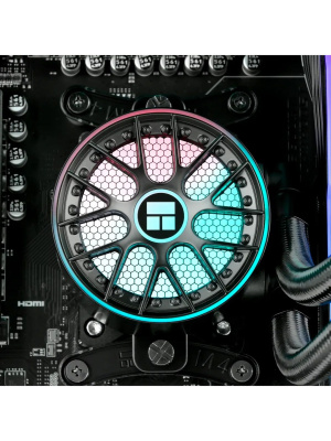 ������� ����������� ���������� Thermalright Aqua Elite 240 V6 (240mm, Black, ARGB/ Fans: 2x120mm, 70.84CFM, 29.8dBA, 2000RPM/ Pump height 53.5mm, 2800RPM, Rad thickness 27mm/ S: 1700, 1200, 1851, 115X, AM5, AM4)