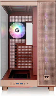 ������ Thermaltake View 380 XL TG ARGB Gravel Sand ���������� ��� �� E-ATX 2x120mm 2xUSB3.0 audio bott PSU