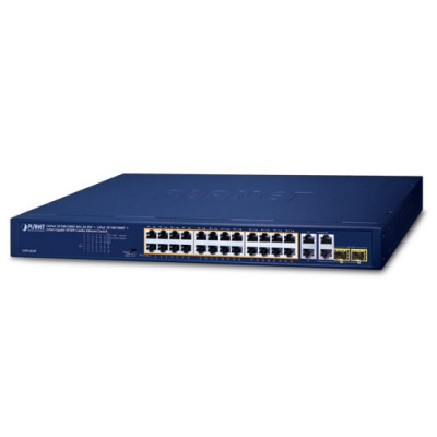 ���������� PLANET GSW-2824P 24-Port 10/100/1000T 802.3at PoE + 2-Port 10/100/1000T + 2-Port Gigabit TP/SFP Combo Ethernet Switch
