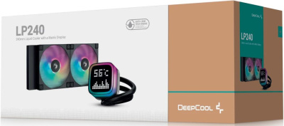 ������� �������� ���������� Deepcool LP240, LCD, 4-pin, ARGB, 120��, ������, retail R-LP240-BKMSNC-G-1