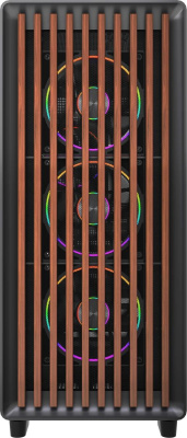 ������ HSPD F760-TGBK-ARGB, Midi-Tower, ��� ��, Black