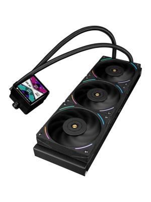 ��� Thermalright Frozen Vision 360 V2 (360mm, LED, Black, ARGB/ Fans: 3x120mm, 69CFM, 27dBA, 2150RPM/ Pump height 60mm, 23dBA, 3000RPM, Rad thickness 27mm/ S: 1700, 1200, 1851, 115X, 2011, 2066, AM5, AM4)