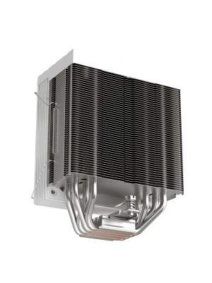����� 1STPLAYER FROST BITE FB12-4 White / 4HPx6mm, single tower, 210W TDP, 1x120mm fan, 800-2300 RPM, 70.15 CFM, 34.8 dBA / FB12-4-WH