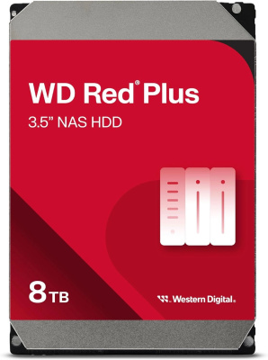 ������� ���� WD SATA-III 8TB WD80EFPX NAS Red Plus (5640rpm) 256Mb 3.5"
