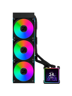 ������� �������� ���������� Lian-Li HydroShift II LCD-S 360CL ARGB Soc-AM5/AM4/1700/1851 ������ 4-pin 30dB Al+Cu LCD Ret (G89.GHS2LCDS36CB.R0)