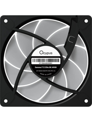 ���������� ��� ������� Ocypus Gamma F12 Elite BK ARGB, 120x120x25mm, 4-PIN PWM, 600-1800 RPM, 26 DBA MAX, HYDRO BEARING
