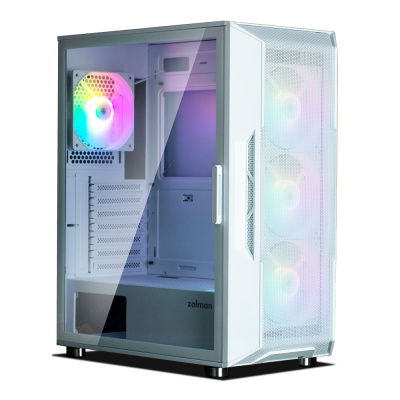  MidiTower Zalman I3 NEO white RGB fan,  