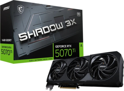 ���������� MSI NVIDIA GeForce RTX 5070 Ti Shadow 3X OC 16GB GDDR7 RTL