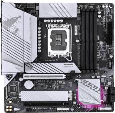 ����������� ����� GigaByte B760M Aorus Elite WIFI6E GEN5, B760, LGA 1700, mATX, Ret