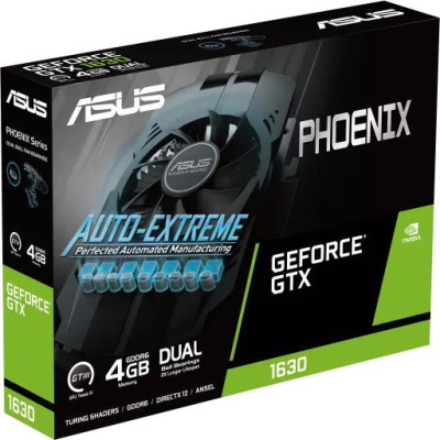  ASUS  Phoenix GeForce GTX 1630 4  GDDR6 EVO (PH-GTX1630-4G-Evo) (90YV0I53-M0NA00)