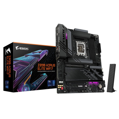 ����������� ����� Gigabyte Z890 AORUS ELITE WIFI7, LGA1851, Intel Z890, ATX, RTL