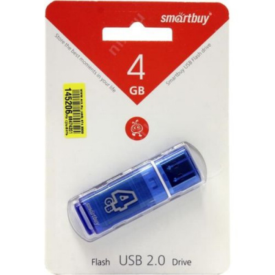 ������� ���������� 4Gb USB Drive <USB2.0> Smartbuy Glossy series Blue (SB4GBGS-B)
