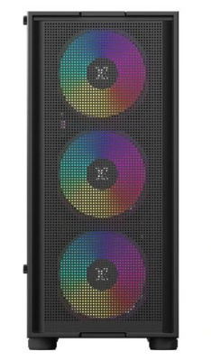 ������ XASTRA  A301 4FRGB  Black ATX/Mesh/ tempered glass / 4x 120mm FC120-FRGB fans/ A301-BK-FC120FRGB-4F-GL