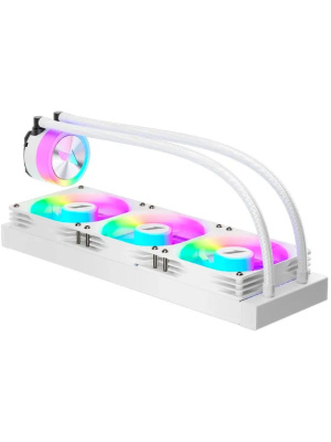 ������� �������� ���������� 1STPLAYER TS1 360 White / 3x120mm, ARGB, 300W TDP / TS1-360-WH