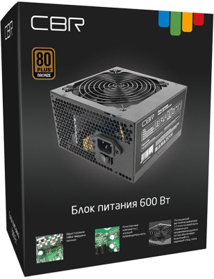 ���� ������� CBR ATX 600W 80+ Bronze PSU-ATX600-12GM