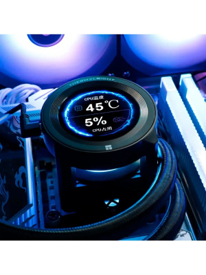 ��� Thermalright Core Vision 360 (360mm, LED, Black, ARGB/ Fans: 3x120mm, 72.37CFM, 27.7dBA, 2000RPM/ Pump height 66mm, Rad thickness 27mm/ S: 1700, 1200, 1851, 115X, 2011, 2066, AM5, AM4)