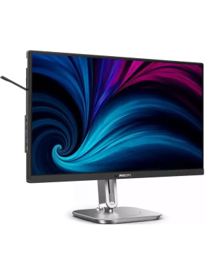 ������� Philips 24B2U4301 23,8" 1920x1080, WLED, 16:9, IPS, 300cd, 1500:1, 4ms, 50M:1, 178/178, HDMI, DP, USB Hub, USB-C(PD100W), RJ45, Speakers, 120Hz, Tilt, HAS, Swivel, Pivot, Internal, VESA, Charcoal, 3y