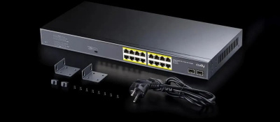 ���������� Cudy GS1020PS2 (L2) 16x1����/� 2SFP 16PoE+ 200W �������������