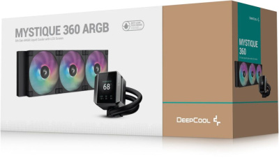 ������� �������� ���������� DeepCool Mystique 360, LCD, 4-pin, ARGB, 120��, ������, retail (R-LX750-BKADSNC-G-1)