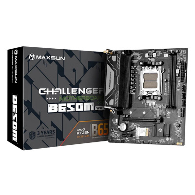 ����������� ����� Maxsun Challenger B650M WIFI AM5, Socket AM5, AMD B650, mATX, Ret