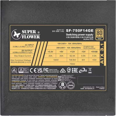 ���� ������� Super Flower Leadex III Gold 750W 80+ Gold, ATX 3.1, SF-750F14GE