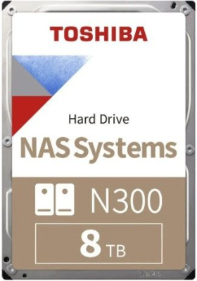 Ƹ����� ���� HDD 8TB SATA-III Toshiba N300 NAS (HDWG780UZSVA)