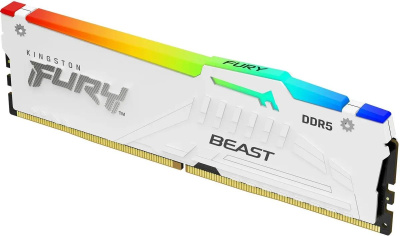 ������ �����������/ Kingston 32GB 5600MT/s DDR5 CL40 DIMM FURY Beast White RGB XMP (KF556C40BWA-32)