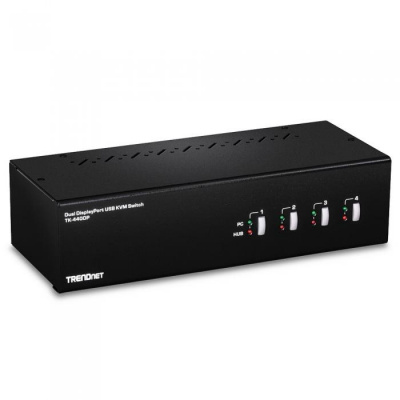 ������������� ������� (KVM) TRENDNET TK-440DP 4-Port Dual Monitor Display Port KVM Switch RTL