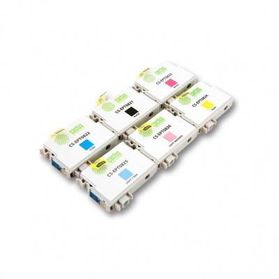 ����� ���������� Cactus CS-EPT0827 ������/�������/���������/������/������-�������/������-��������� ��� EPSON Stylus Photo R270/290/RX590