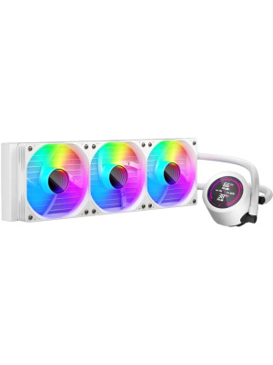 ������� �������� ���������� 1STPLAYER TS4 360 White / 3x120mm, ARGB, IPS display / TS4-360-WH
