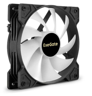Exegate EX295967RUS ���������� 12� DC � ���������� ExeGate EX12025H3P4PMY-PWM.ARGB (120x120x25 ��, Hydraulic bearing (�����������������), 5V ARGB 3pin, 4pin PWM, 1200RPM, ARGB ���������, 26dBA)
