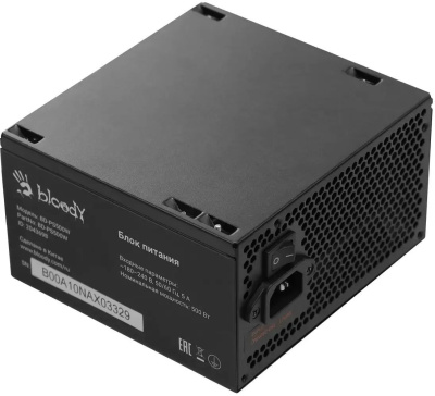 ���� ������� Bloody ATX 500W BD-PS500W 80 PLUS WHITE (20+4pin) APFC 120mm fan 6xSATA RTL