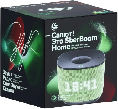 ����� ������� Sber Boom Home SBDV-00171VB ����� ������-������� 8W Mono BT/Wi-Fi